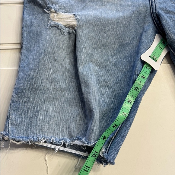 True Religion Mens Sz 32 Geno Relaxed Slim Fit Blue Denim Distressed Jean Shorts - Picture 4 of 6